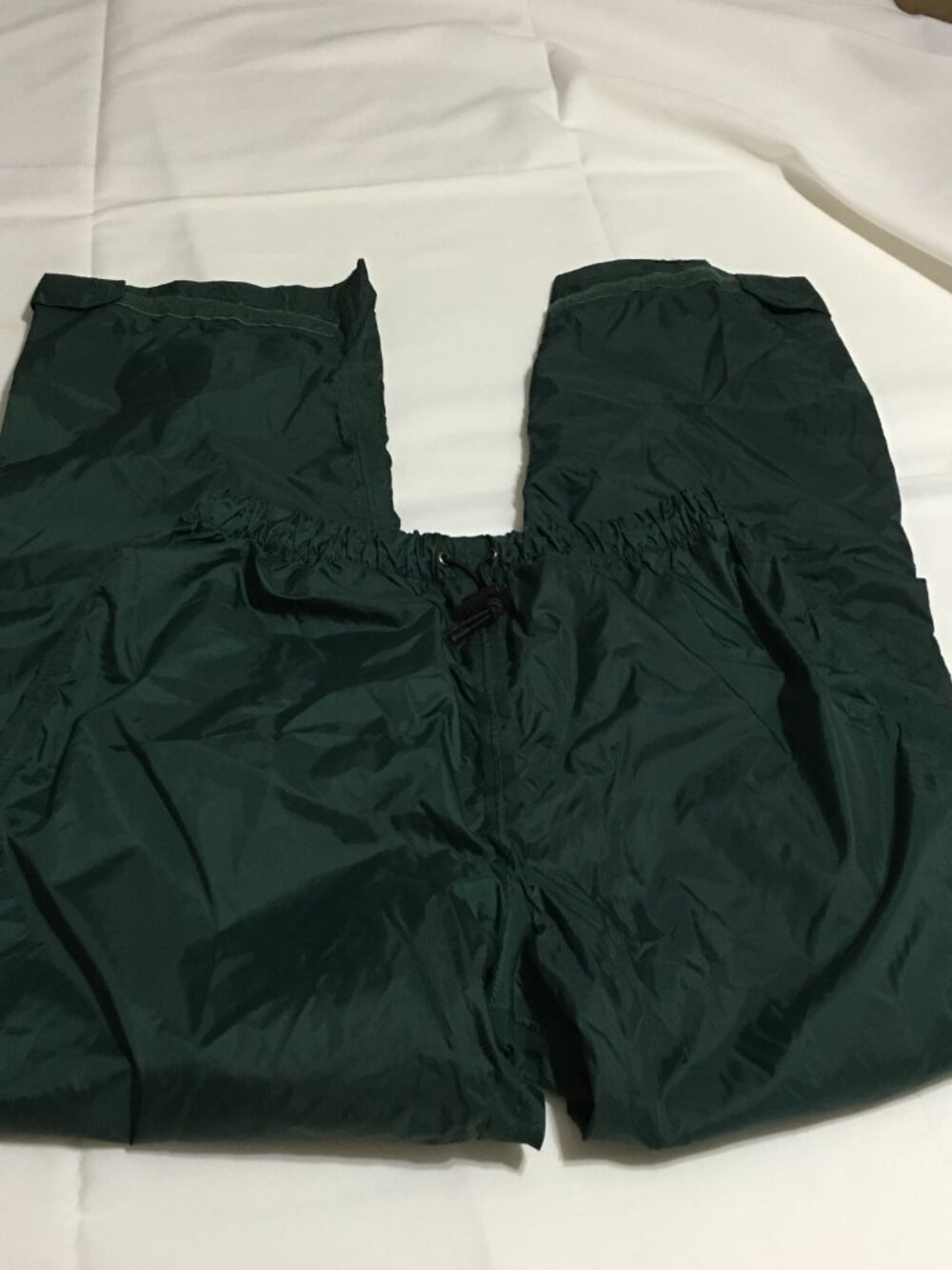 Red Ledge Pants Mens Medium Green Rain Lightweight Packable Hiking Outdoor